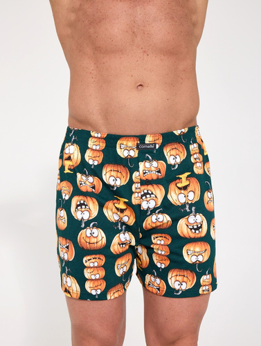 Boxeri bărbați Cornette Classic 001/195 011/195 Pumpkin 100% bumbac, lejeri