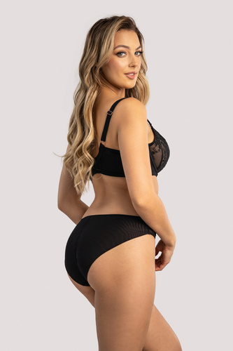 Sutien moale Amadi Unikat negru – cu bretele decorative, elegant și confortabil