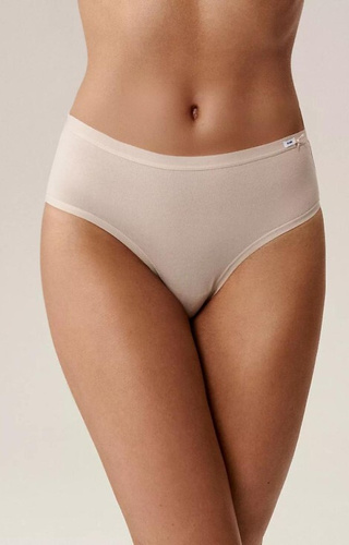 3CLP-004 Atlantic vin-roz-bej – Slip clasic de damă, pachet de 3 bumbac