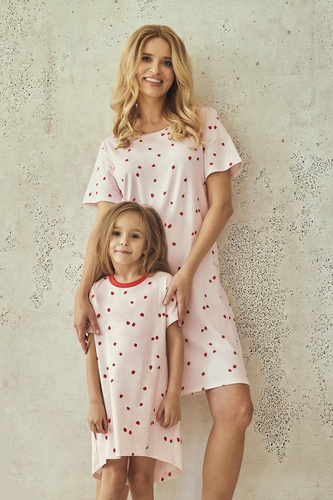 Cămașă de noapte fetițe Maia 3546 Taro – bumbac, mânecă scurtă, model