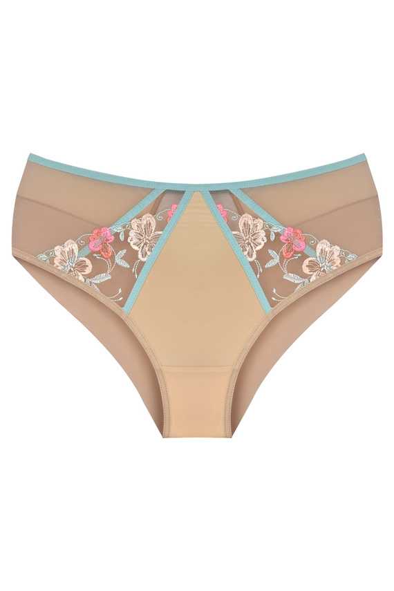 Mediolano Romantic 19248 chilot bej broderie florală confort elegant