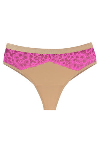 Mediolano Crazy Pink 19249 braziliene dantelă bej-roz pentru femei