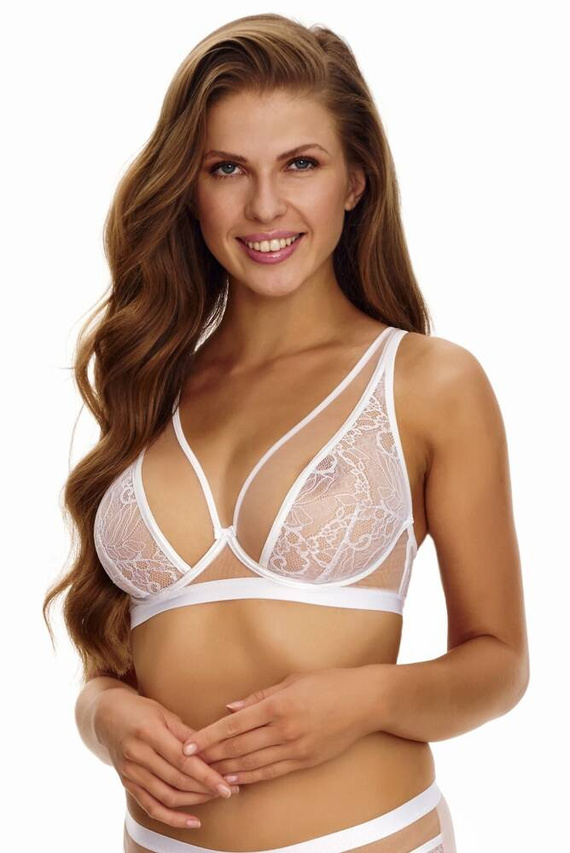 2455 Lupoline sutien bralette moale - alb bej