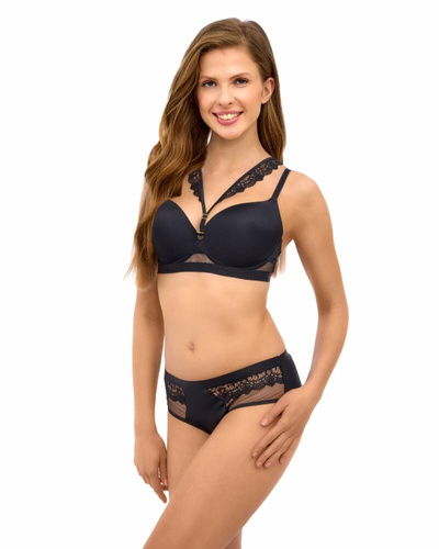 2500 Sutien push-up Lupoline - negru