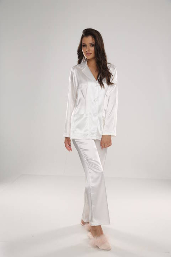 934 Pijama pentru femei Classic Forex - perlă/perlă