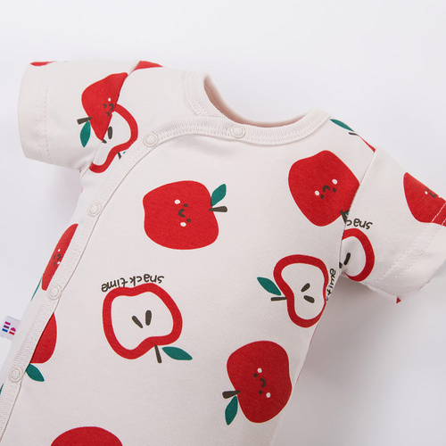 Body bebeluși Eevi Snack Time mânecă scurtă bumbac elastic comod