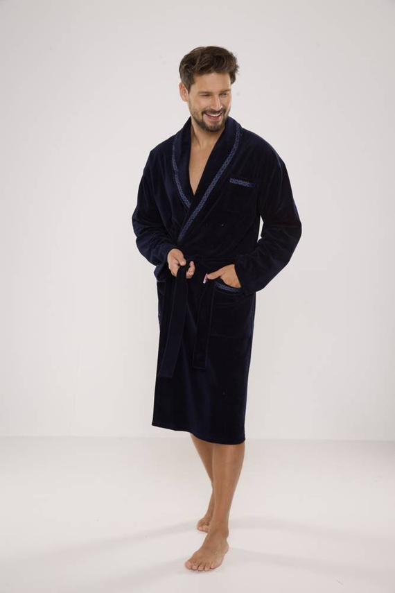 666 Ronaldo halat bărbați De Lafense - albastru marin