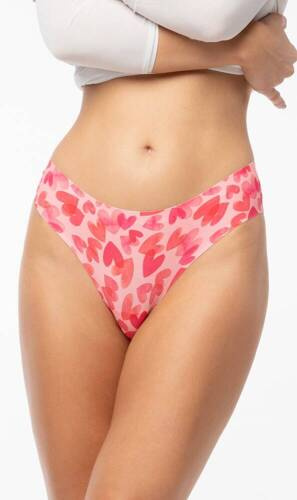 Chiloți damă Love Vibes Simple Brasil Julimex - roșii