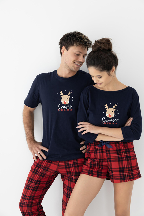 Pijamale pentru femei Myrtle Sensis - Bleumarin