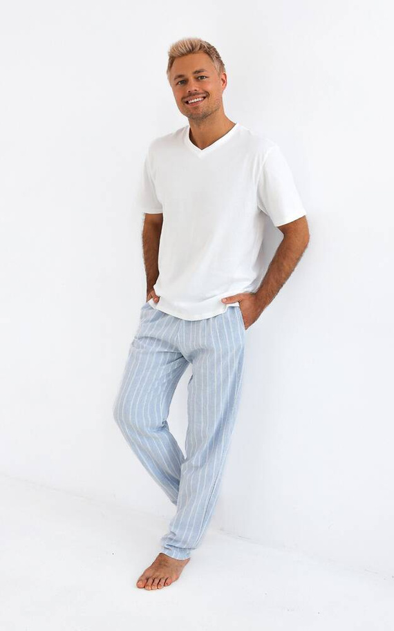 Pijama pentru bărbați David Sensis - perlă