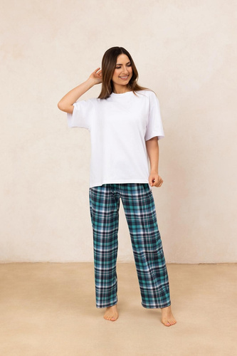 Pijamale dama Regina 725/25 verde – bumbac, maneci scurte, confortabile si stilate