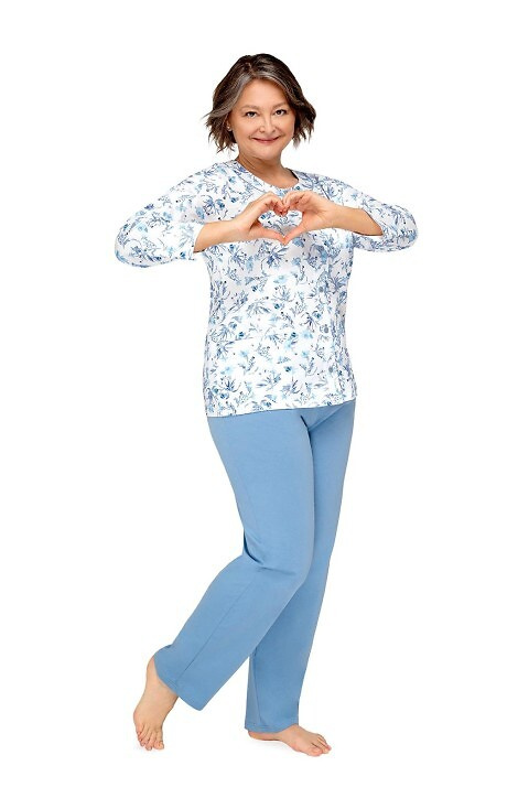 202 pijamale dama Maria III Martel - 29 albastru inchis