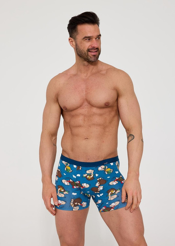 Cornette Comfort 002/343 – boxeri bărbați albaștri din bumbac 100%