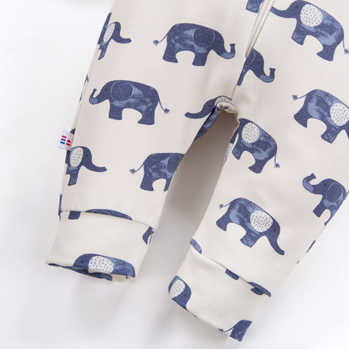 Trening elefant cu glugă Eevi - ecru