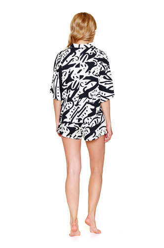 7310 Pijamale dama Doctor Nap La Palma - set scurt, 100% vascoza