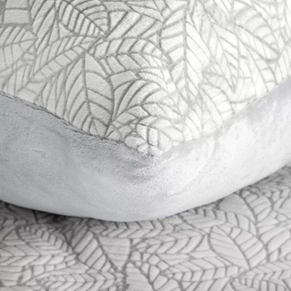 Lenjerie de pat din velur Flano 3 frunze Eurofirany gri