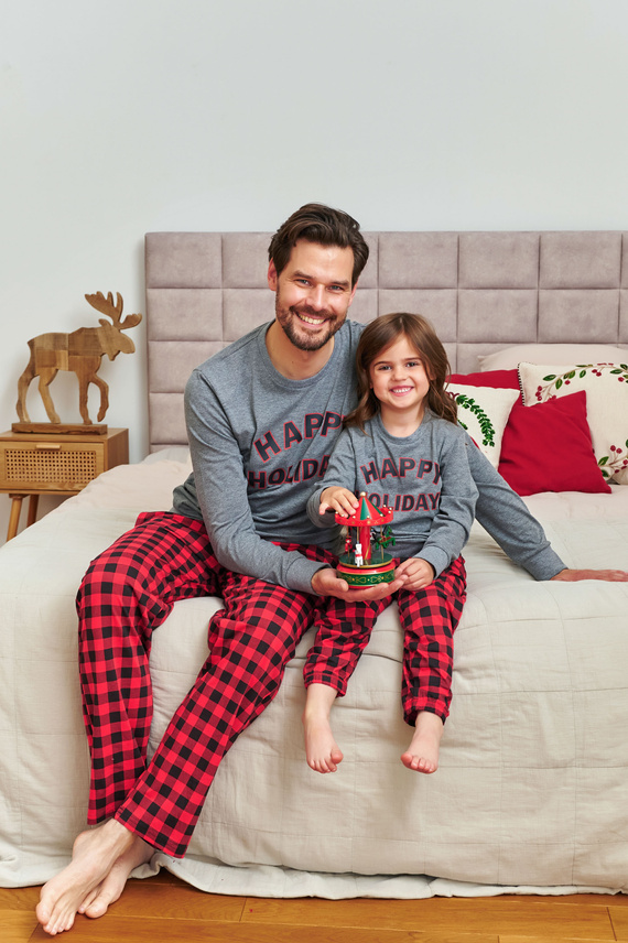 7345 Gri închis Doctor Nap pijamale copii - 100% bumbac