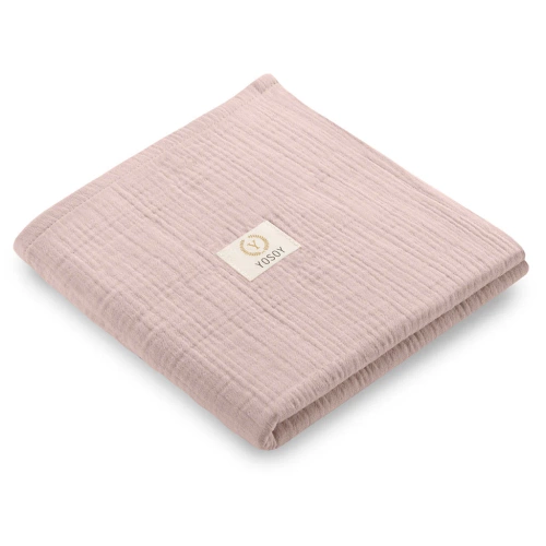 Scutec Yosoy roz din muselină de bumbac – moale și sigur, fabricat din material OEKO-TEX