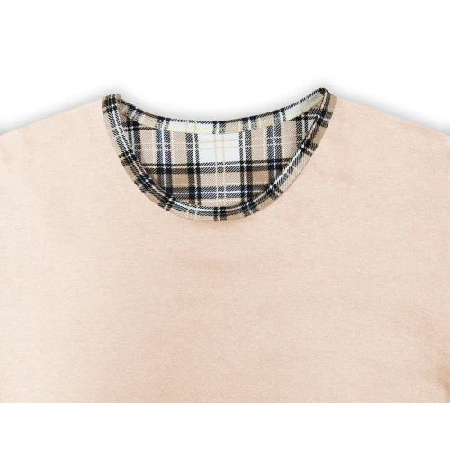 2576/53 Pijamale bărbați, mâneci scurte, pantaloni scurti, Sesto Senso, bej