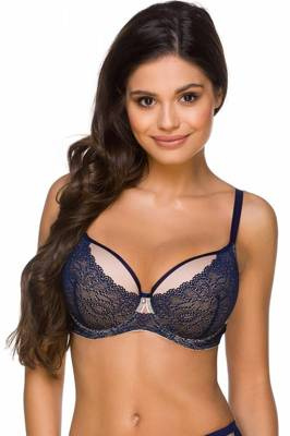 2228 Sutien push-up Lupoline - albastru marin