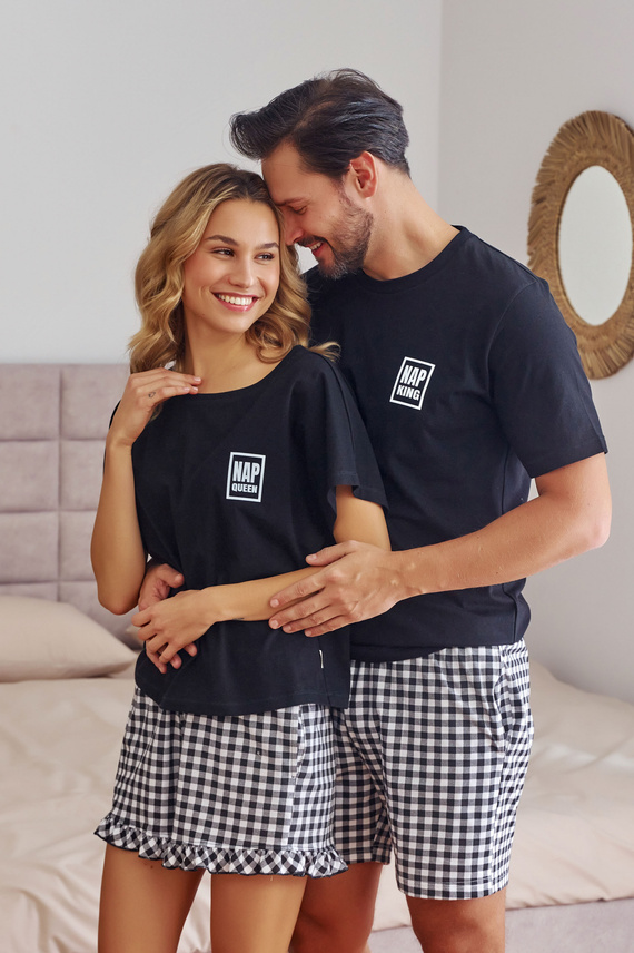 7213 Pijamale de damă Doctor Nap - negru