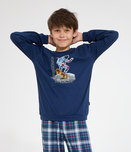 Pijamale băieți Cornette Young Boy 966/191 Astronaut 100% bumbac
