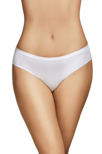 Chiloti bikini Selene 400 albi, set 2 bucăți, bumbac, uni, clasici