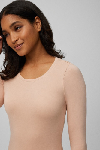 Tricou termic Ysabel Mora 70017 nude pentru femei - moale, respirabil, hipoalergenic, cu mâneci lungi