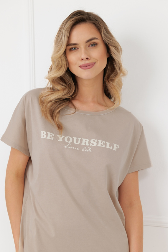 Cămașă de noapte damă Rima Italian Fashion 100% bumbac mânecă scurtă