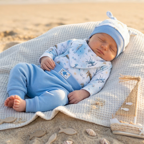 Set bebeluși SEA OF JOY NINI bumbac organic OEKO-TEX moale sigur piele