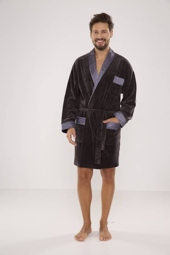 772 Bonjour halat de baie forex pentru bărbați - grafit