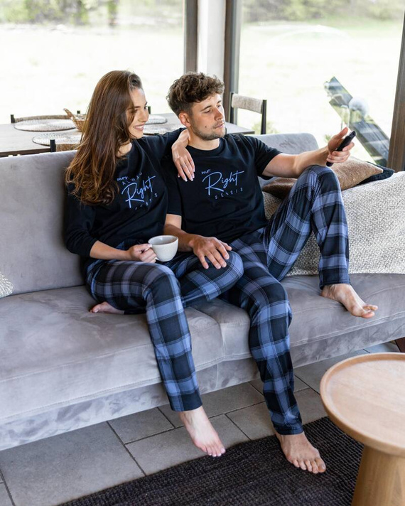 Sensis Victor Pijama pentru bărbați - negru