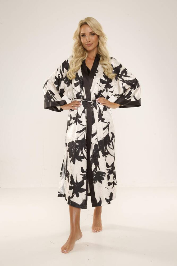 734 Brianna Halat de baie pentru femei De Lafense - negru