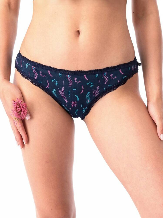 LPR 535 A'2 Slip dama pachet de 2 Key, bleumarin, roz