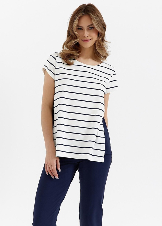 448 Pijama dama Cana - ecru - bleumarin