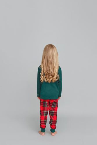 Moș Crăciun Pijama fete Italian Fashion- verde