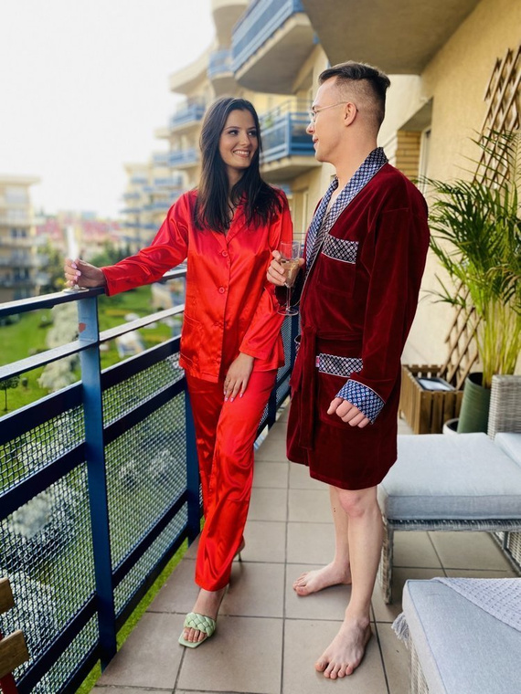 772 Bonjour halat de baie forex pentru bărbați - maro