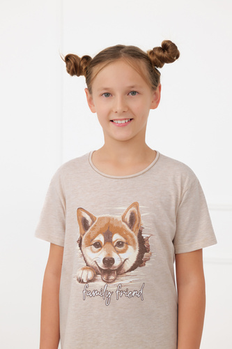 Pijama fete Shiba Italian Fashion 100% bumbac șort