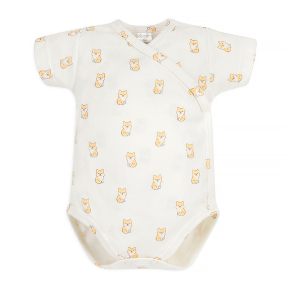 Body Lovely Day Plic cu mâneci scurte Pinocchio - câini ecru