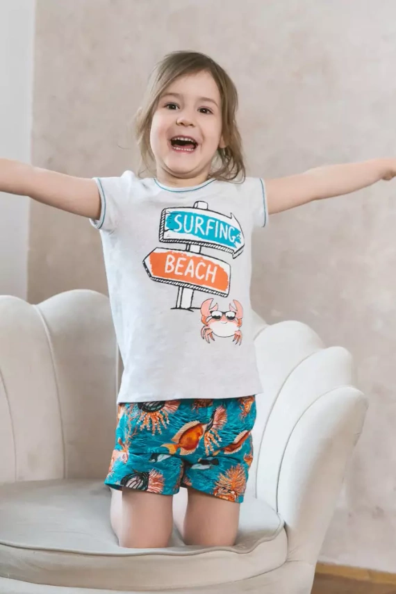 Oceania Pijama pentru fete Italian Fashion - melange/print