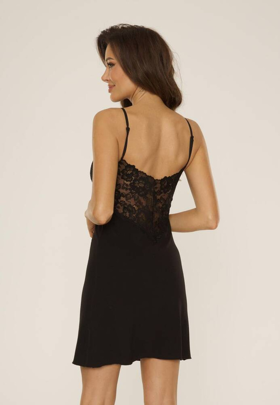 752 Cămașă de noapte Lilian De Lafense - negru