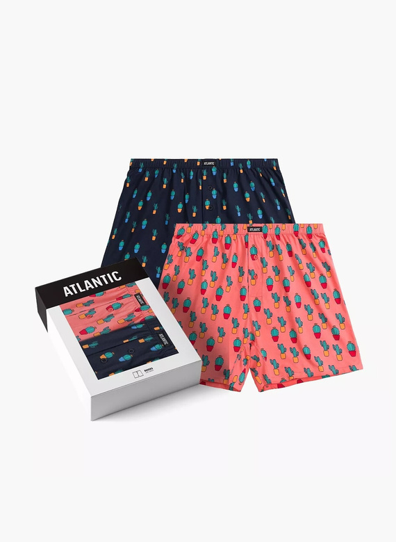 2MBH-005 Boxer bărbați Atlantic - bleumarin-coral