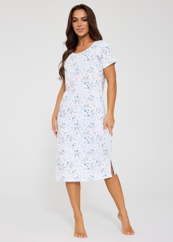 Cămașă de noapte Cornette Florence 2 ecru – 100% bumbac, florală