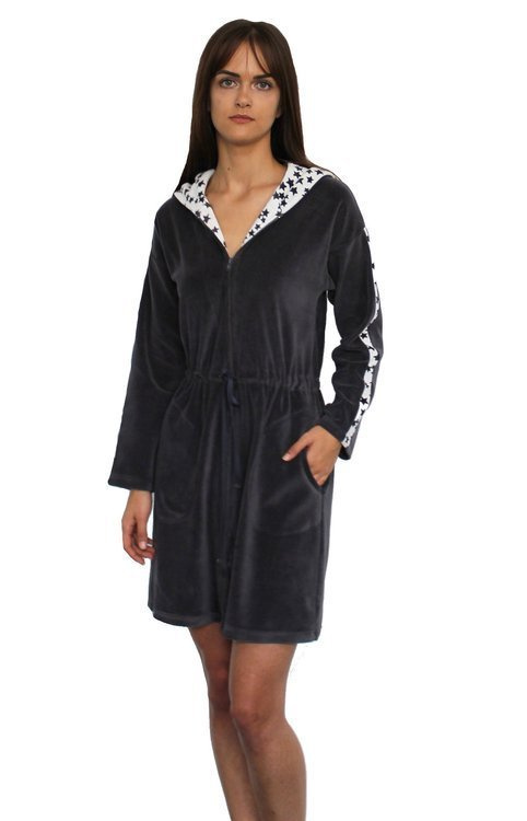 438 Marisol Halat de baie pentru femei - grafit