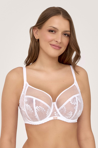 AVA 2241 White sutien Soft cu panou lateral pentru susținere naturală