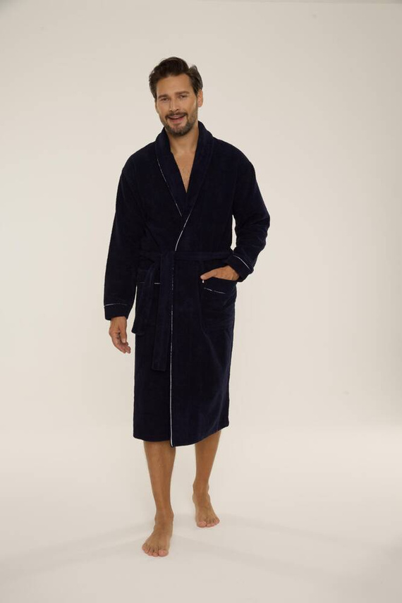 735 Manuele halat de bărbați De Lafense - albastru marin