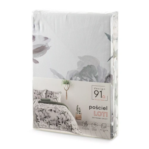Lenjerie de pat Loti Design 91 florală reversibilă moale cu fermoar