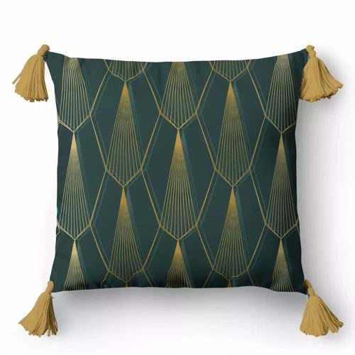 5398 A Ornamente decorative fata de perna Panama 58 Detexpol verde sticla