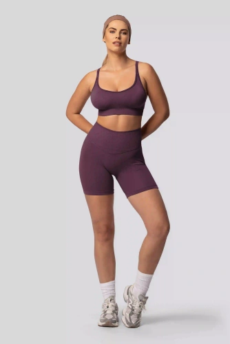 Spaio PUSH-UP PRO colanți scurți modelatori fără cusături talie înaltă fitness plum
