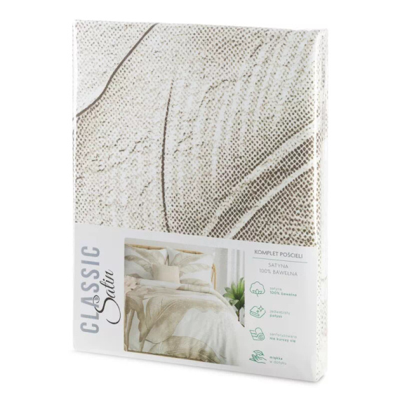 Eurofirany SPRING 102 lenjerie pat 100% bumbac satinat Oeko-Tex